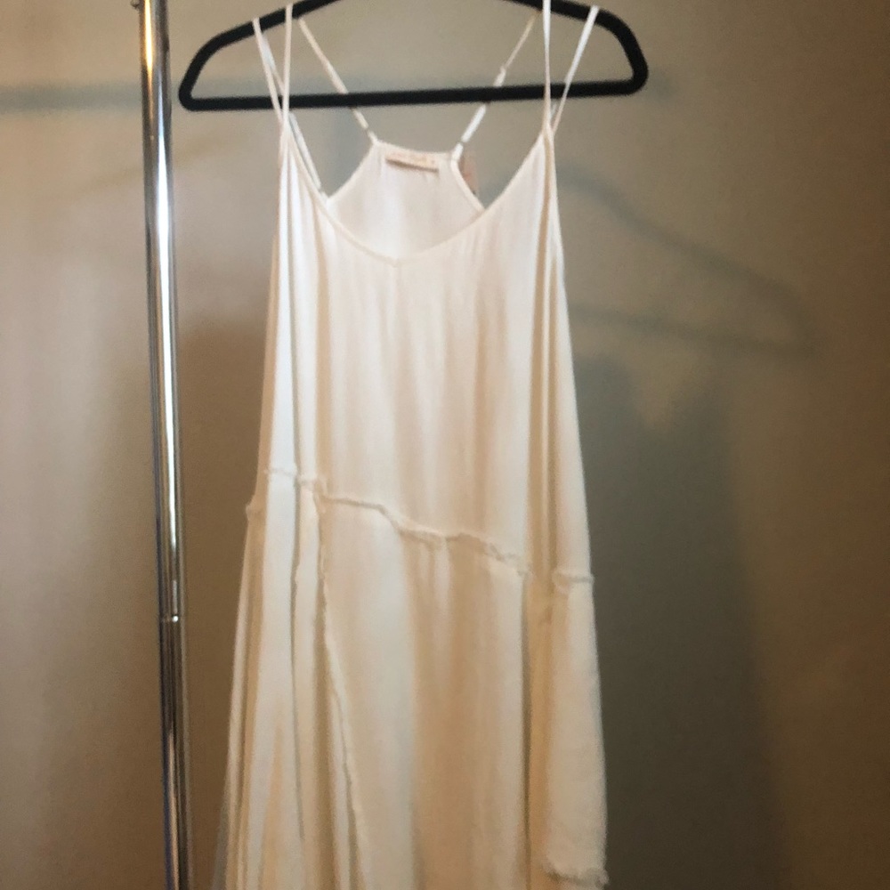 NWT Pink Sophie Stappy Boho Layered Tank Dress